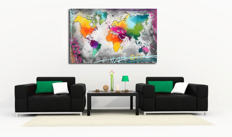 MAPPA MONDO A COLORI - immagine 2
