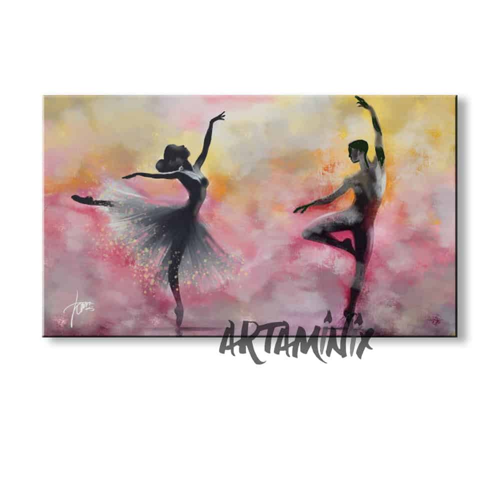 quadro astratto ballerini