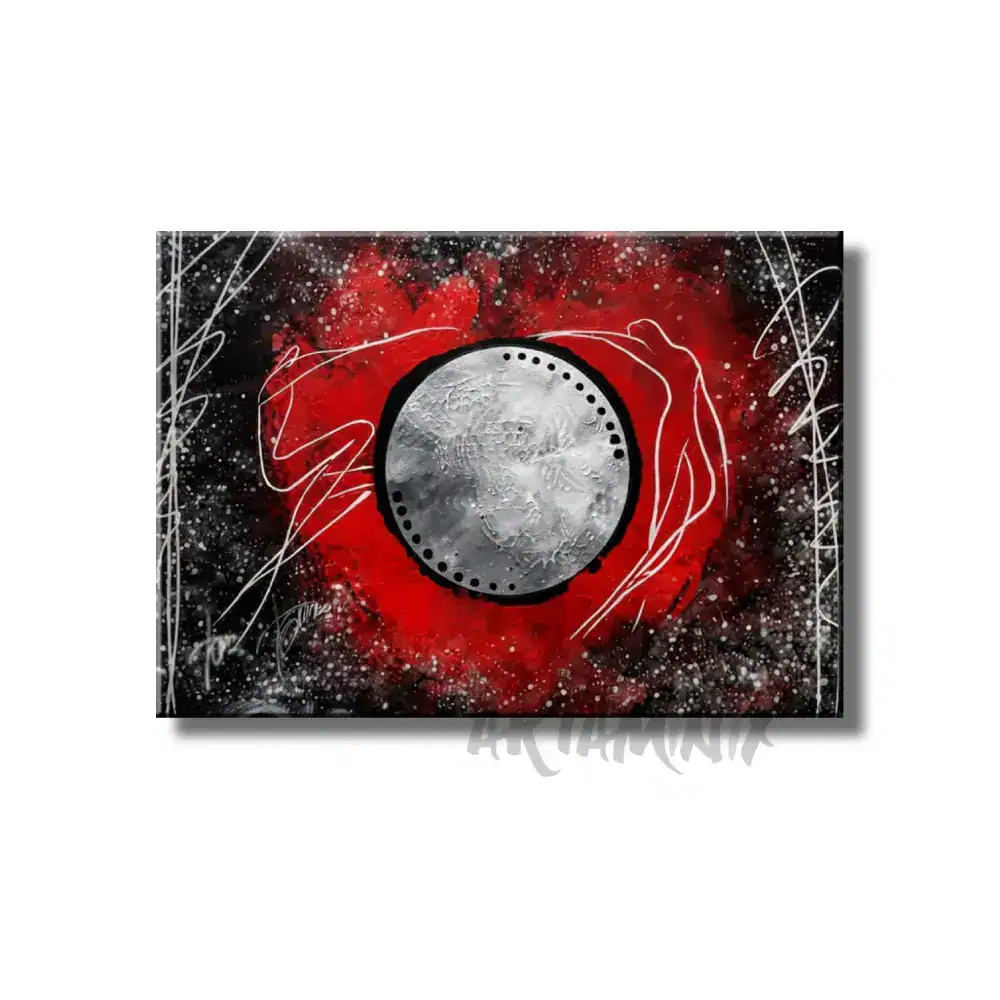 quadro moderno dipinto a mano battiti