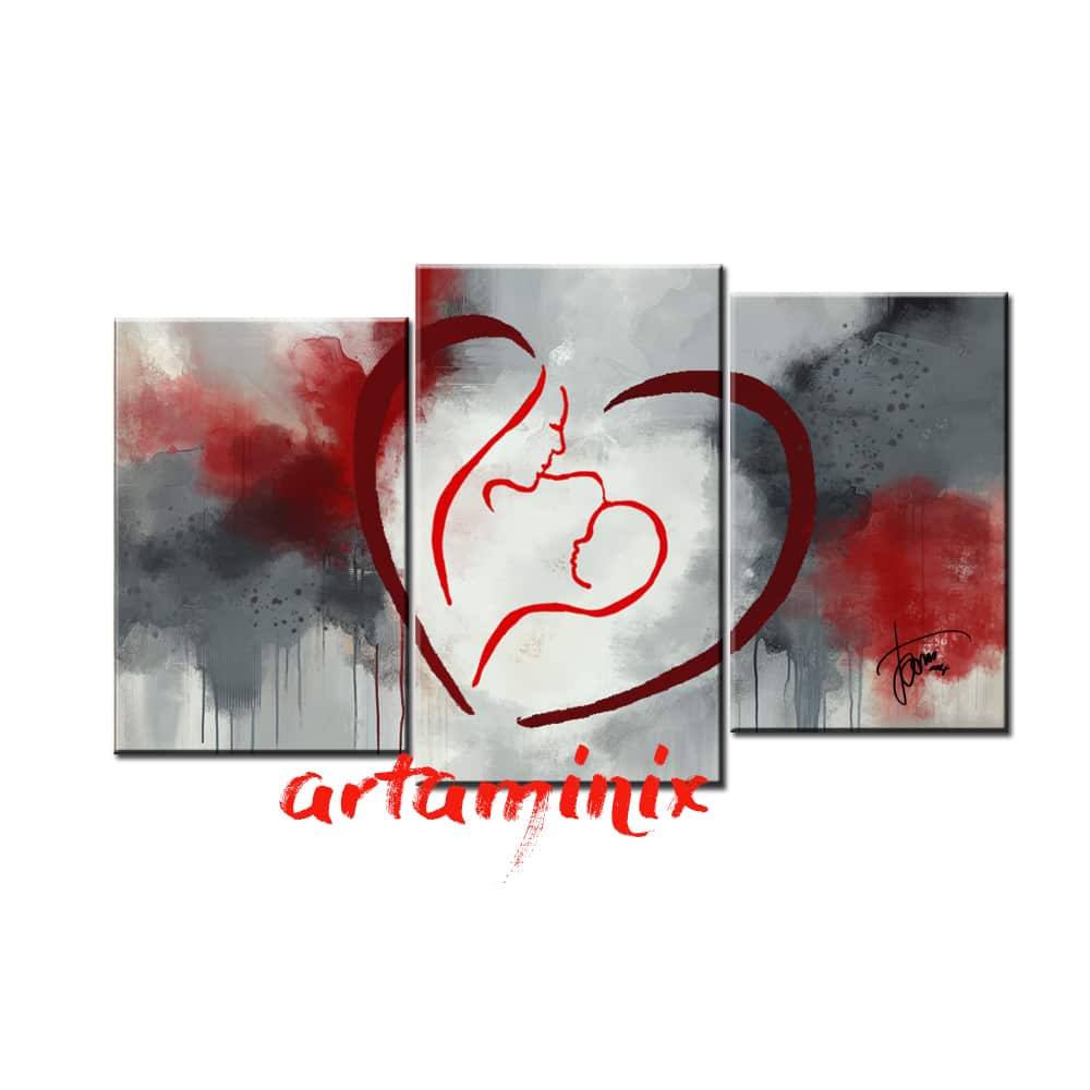 capezzale moderno cuore rosso