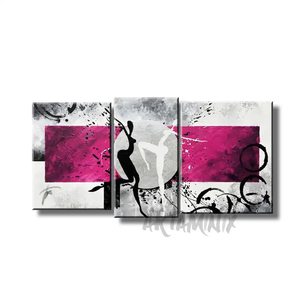 quadro dipinto a mano cerchio danzante