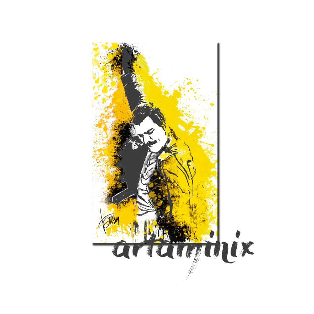 Ritratto pop art Freddie Mercury dei queen