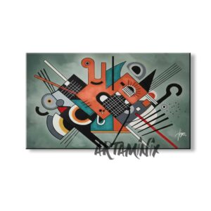 quadro moderno kandinskij intrecci geometrici