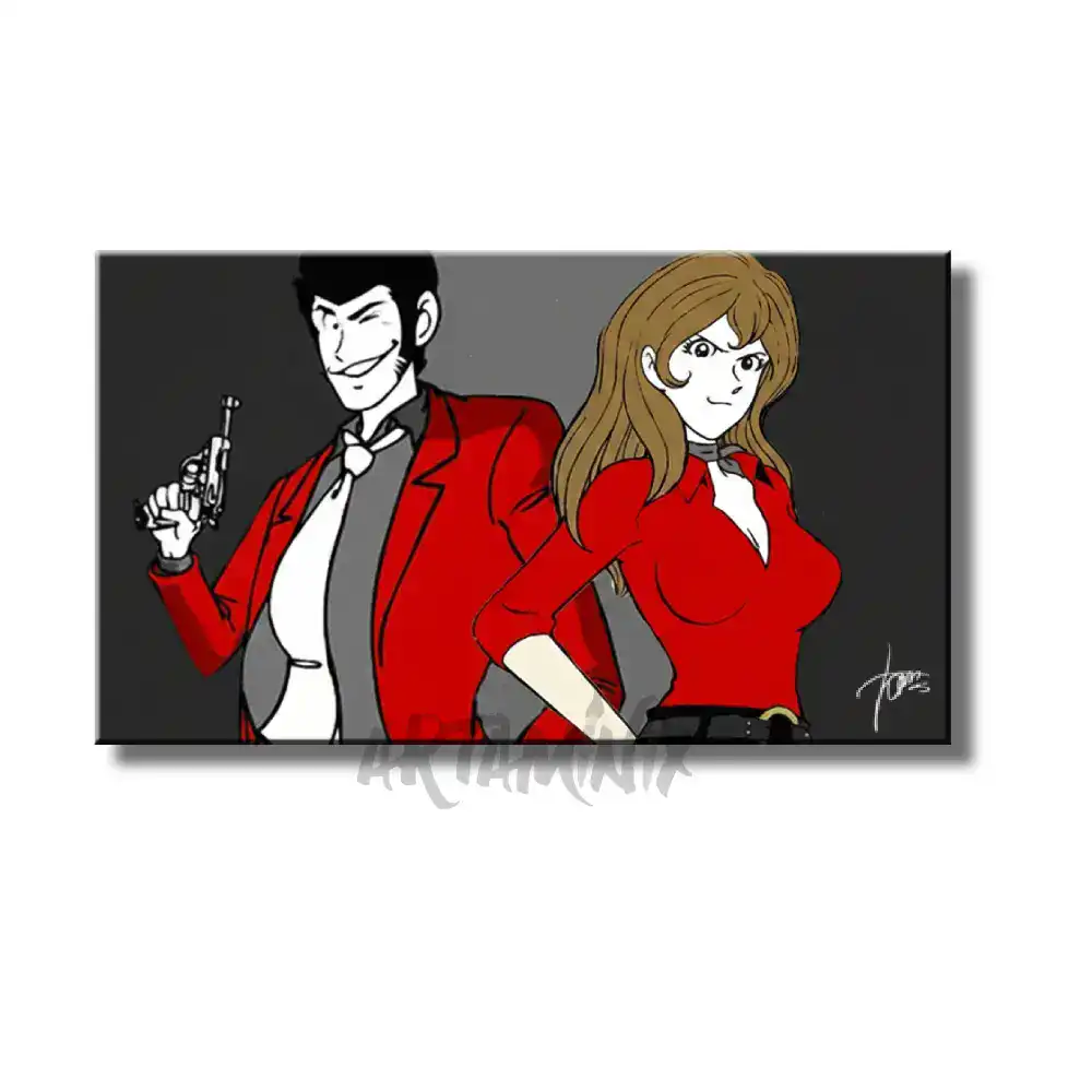 quadro fumetto lupin e margot