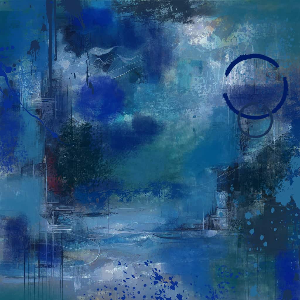 quadri moderni con blu