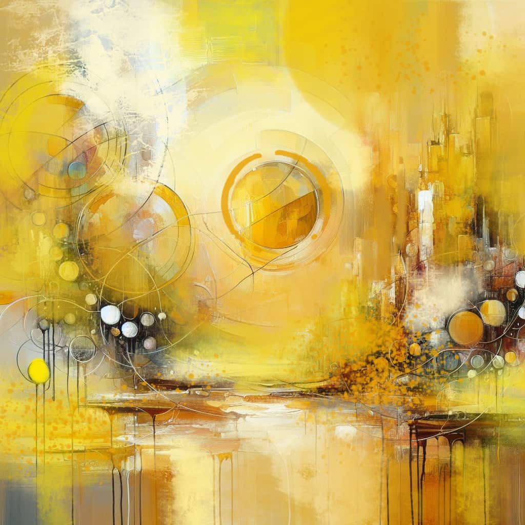 quadri moderni colore giallo