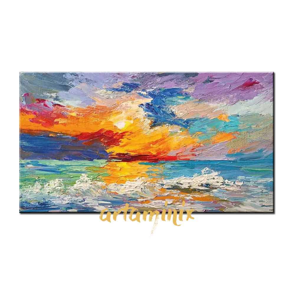 tramonto di mare astratto