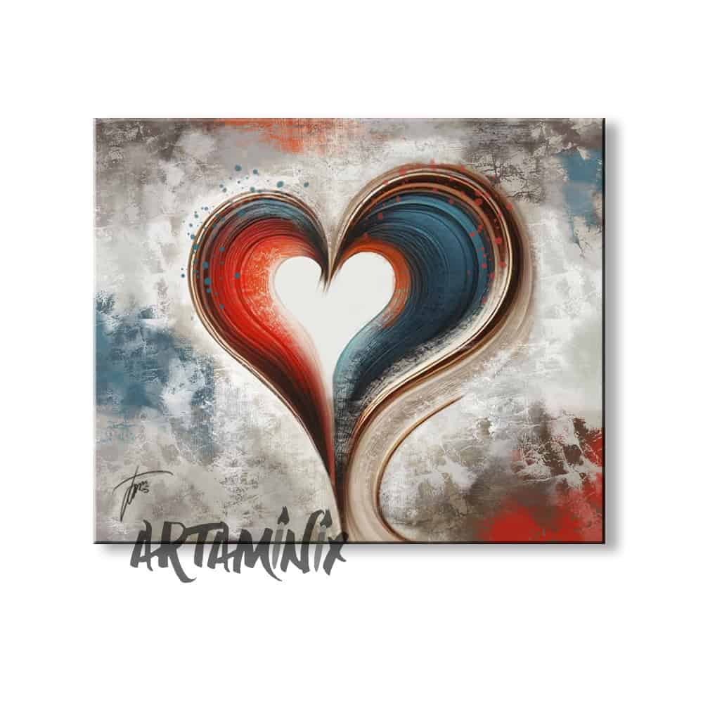 due meta cuore 100x120