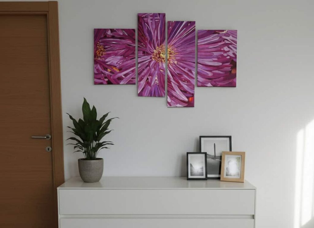 fiore fucsia appeso