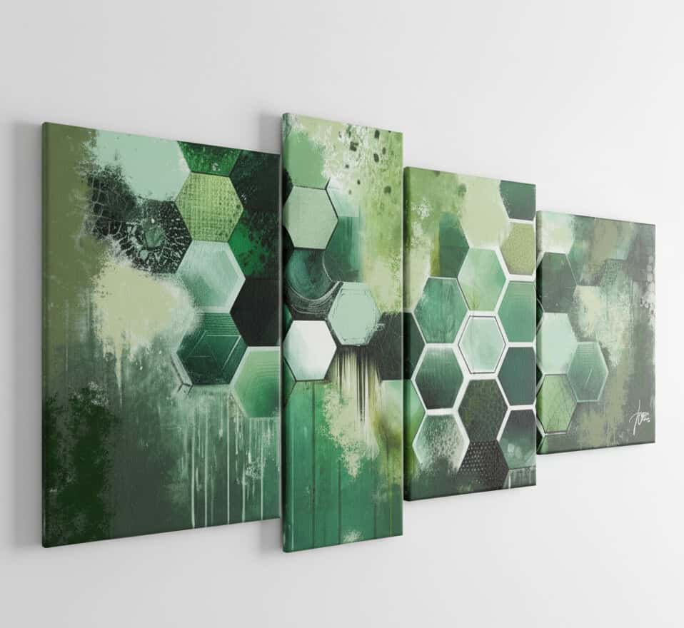 quadri colore verde