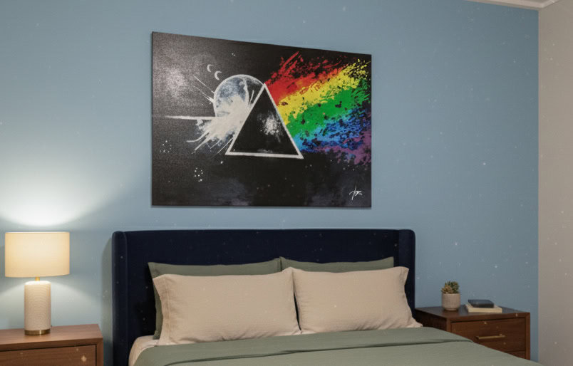 quadro appeso pink flo