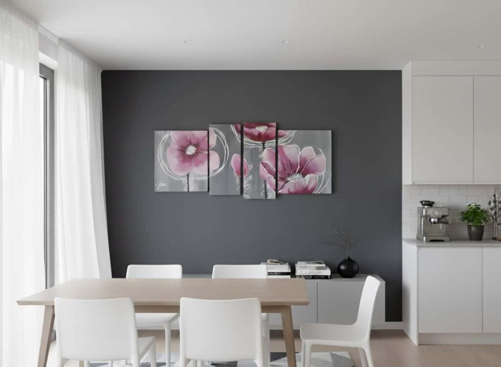 quadro tulipano rosa appe