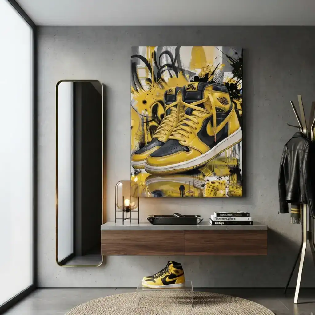 jordan1 gialle e nere